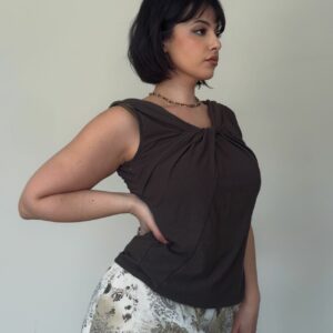 Vintage Morgan De Toi Drapierte Twist Top - Größe M-XL